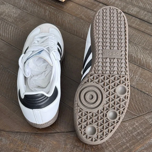 Adidas Samba OG White/Black/Gray Like New! 9.5 Women’s, 8.5 Men’s - Picture 5 of 5
